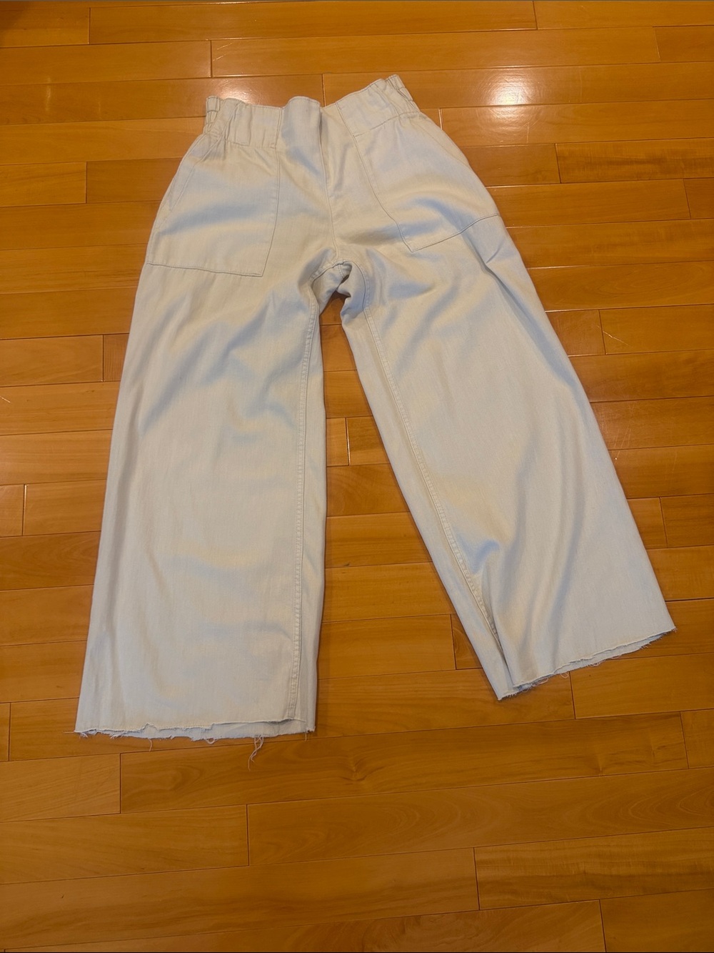 We The Free Wide Leg Pants in Light Cream